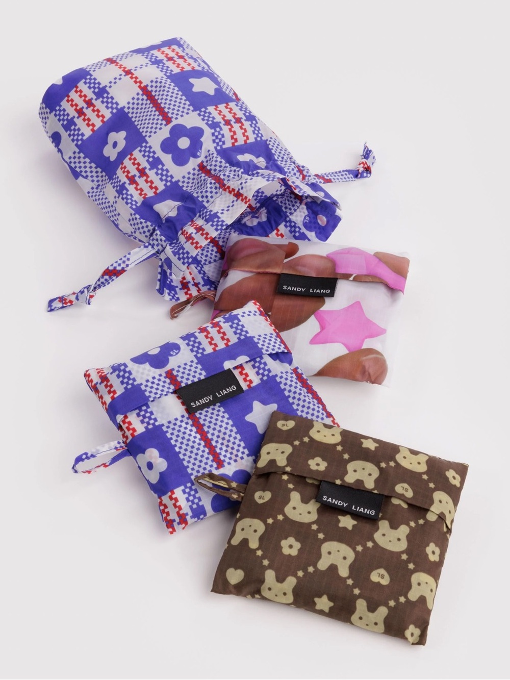 BAGGU x Sandy Liang STANDARD BAGGU SET OF 3 SANDY LIANG NEW WITH TAGS NWT